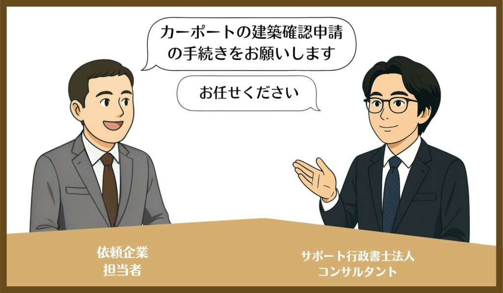 新3号建築物（カーポート）の建築確認申請
